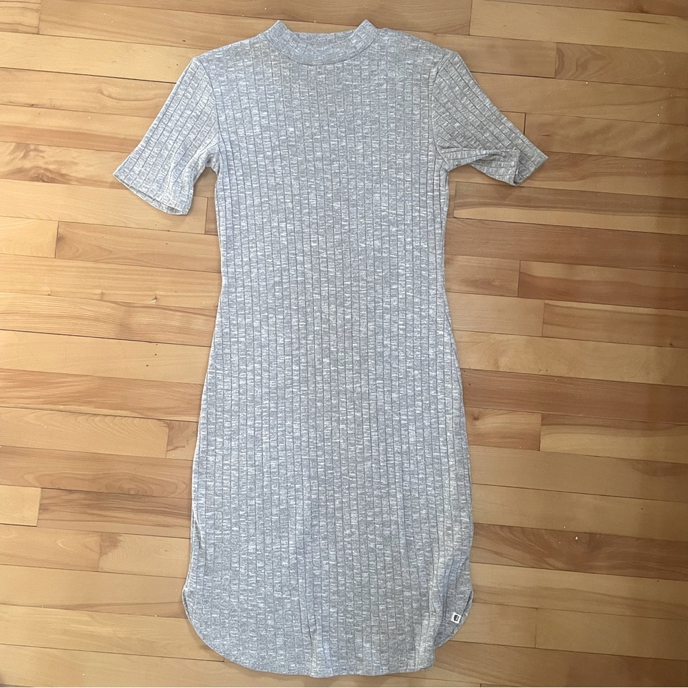 Roots Ribbed Knit Midi Dress